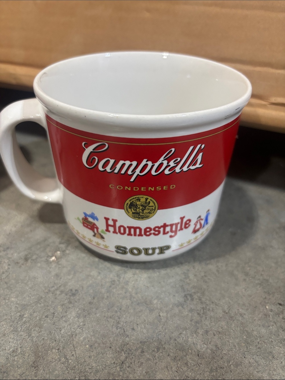 Campbell's Homestyle Soup Ceramic Mug — Red & White